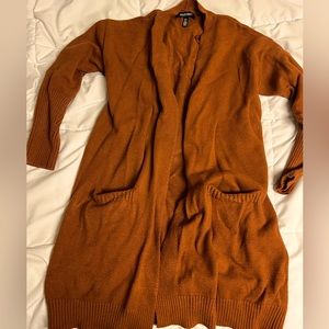 Ellen Tracy burnt orange cardigan